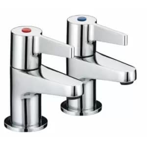 Design Utility Lever Bath Taps - Chrome Plated - Bristan