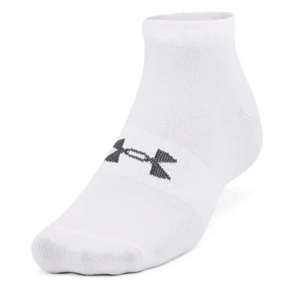 Under Armour Armour 3 Pack Essential Trainer Socks Ladies - White S
