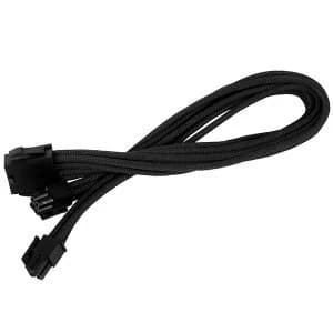 Silverstone 8-Pin EPS to 4+4-Pin 30cm ATX/EPS Extension - Black
