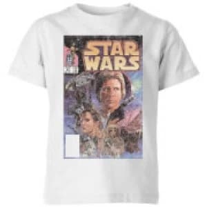 Star Wars Classic Comic Book Cover Kids T-Shirt - White - 11-12 Years