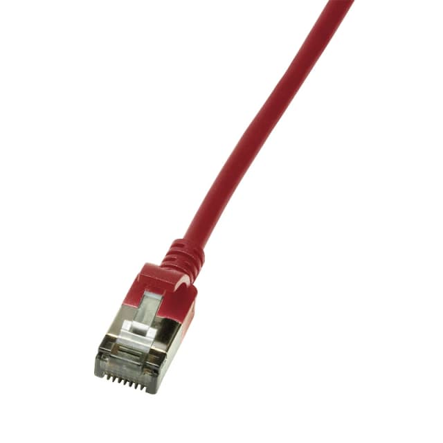 LogiLink CQ9054S networking cable Red 2m Cat6a S/UTP (STP)