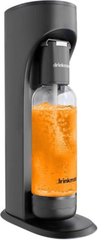 Drinkmate Omnifizz Sparkling Water Soda Maker, Matt Black