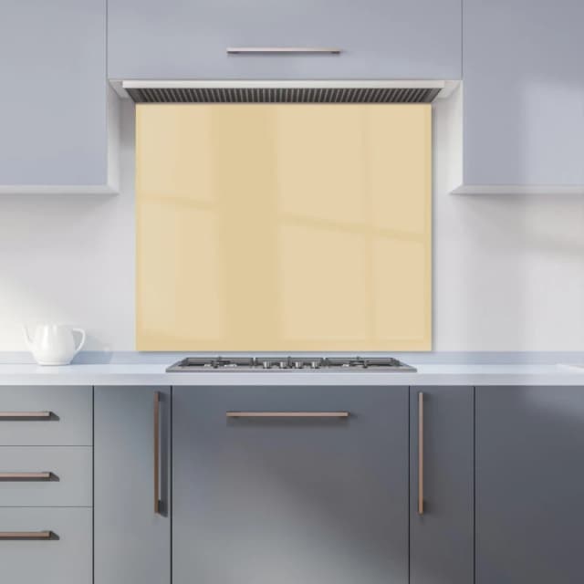 Warren Reed - Designer Biscuit Brown Kitchen Splashback Size: 600mm x 750mm Brown Unisex 600mm x 750mm