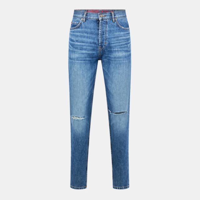 Hugo Rip Tapered Jeans Medium Blue 420 male 30W R