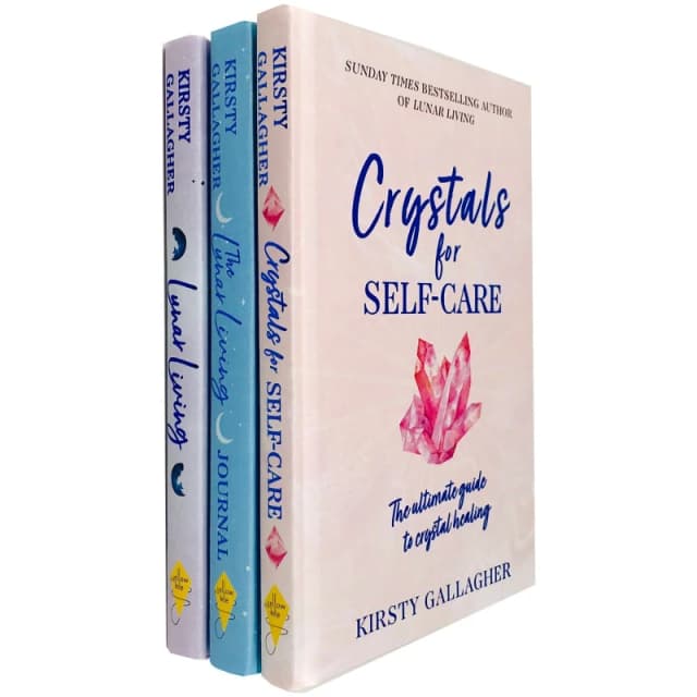 Kirsty Gallagher 3 Books Collection Set ( Crystals for Self-Care, Lunar Living, Journal ) Kirsty Gallagher Books