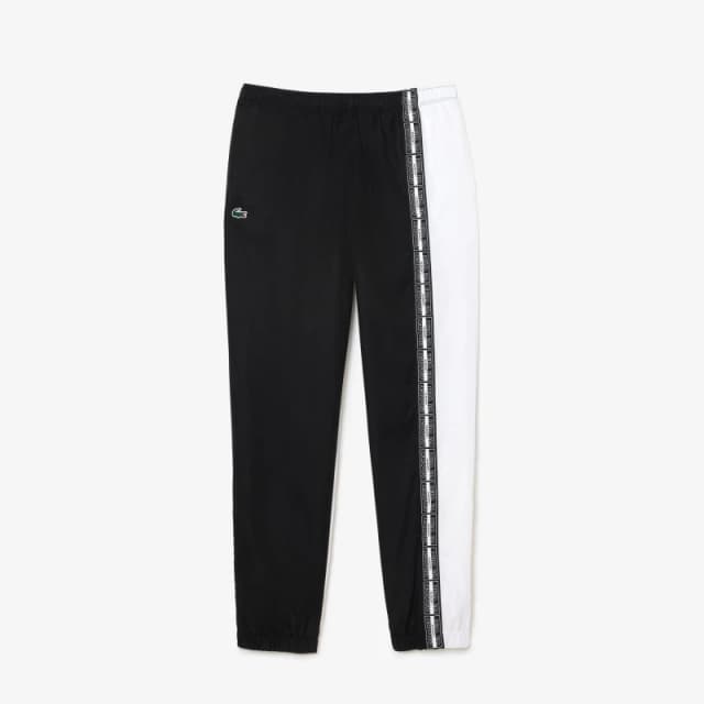 Lacoste Mens Closed Hem Woven Tracksuit Joggers Black/White male 3XL
