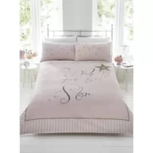 Wish Upon a Star - Pink - Duvet Cover Set - Single