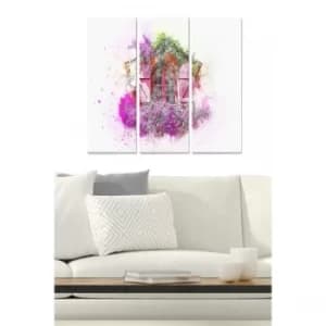 MDF2566122 Multicolor Decorative MDF Painting (3 Pieces)