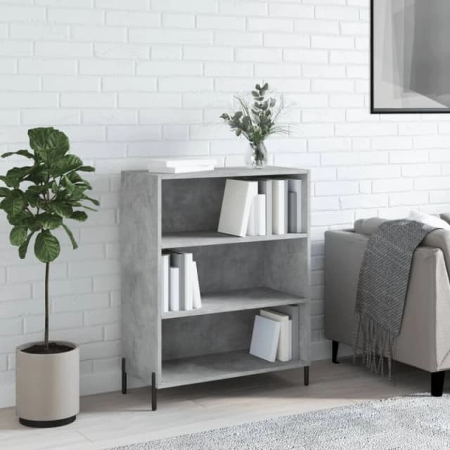 VIDAXL Shelf Cabinet Concrete Grey 69.5x32.5x90cm Engineered Wood Vidaxl 8720845866594