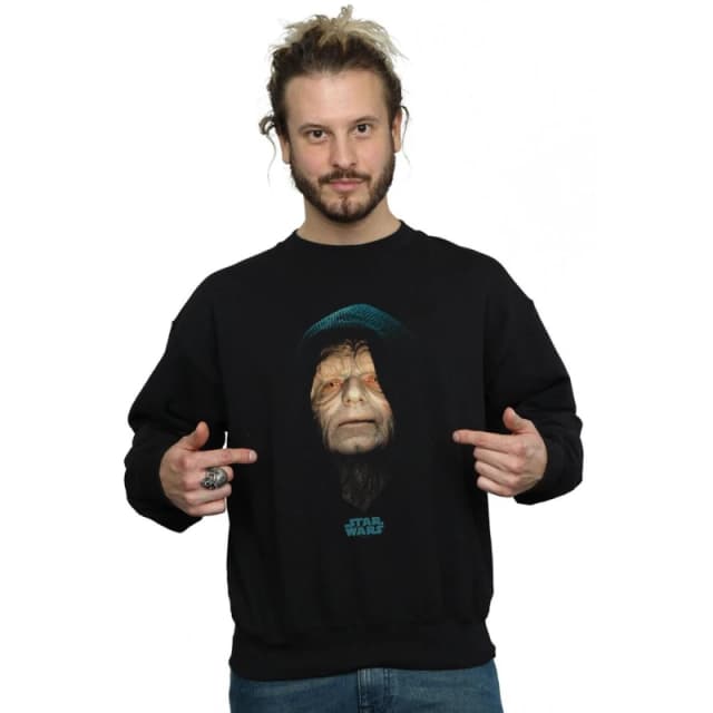 Star Wars Star Wars Men Emperor Palpatine Sweatshirt in Black Size: Small Black S Male 5059276718695