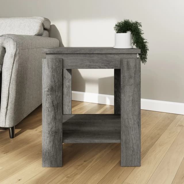 GFW Canyon Charcoal Grey Lamp Table