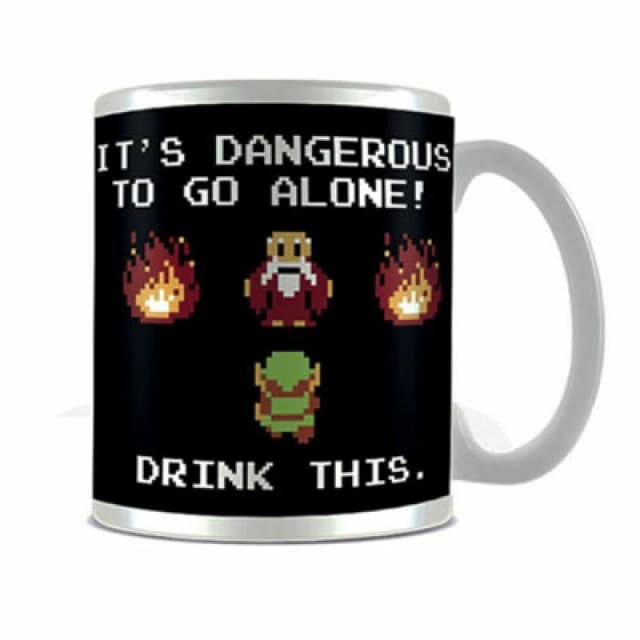 The Legend Of Zelda The Legend Of Zelda Drink This Mug in Black One Size Unisex 5059958550353