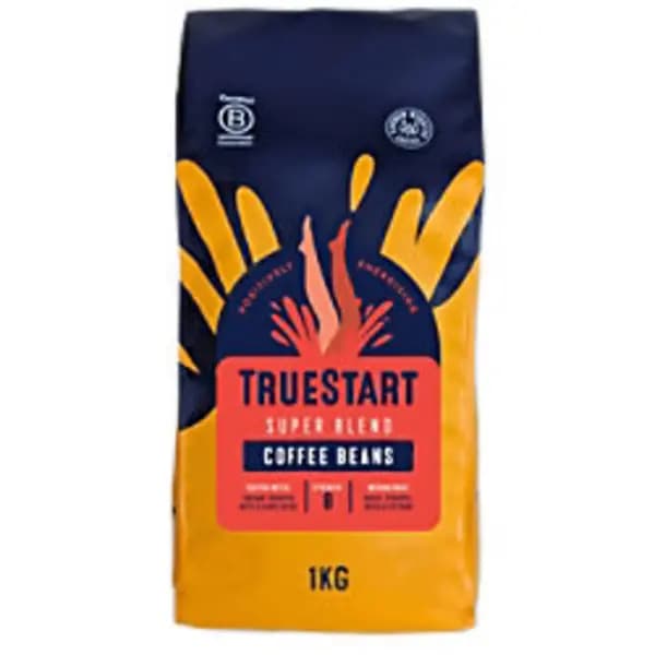 TrueStart TrueStart Coffee - Super Blend Beans 1kg Bag - HBSBBE1KG HBSBBE1KG