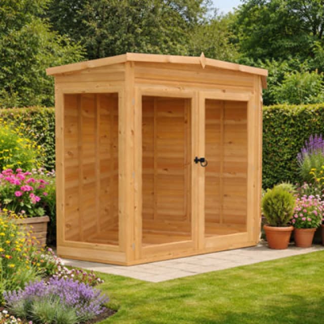 Shire Barclay Summerhouse, Hexagonal Design, 6X6 With Double Doors