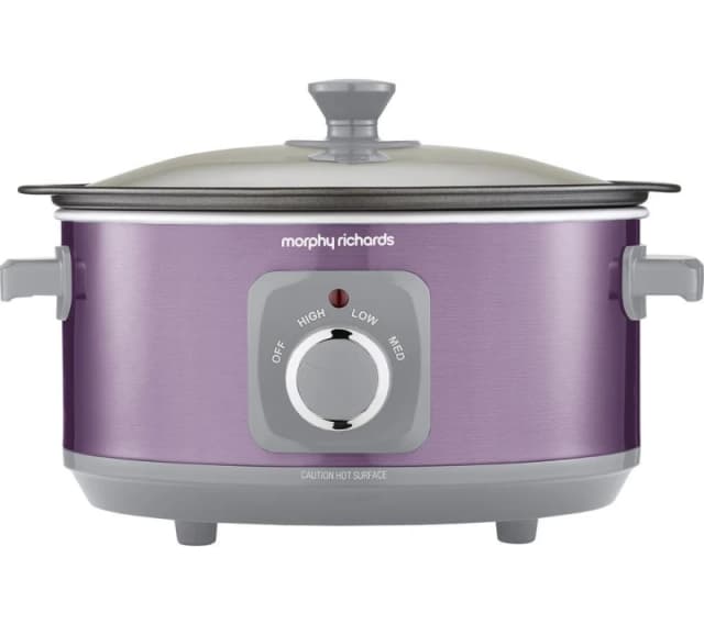 Morphy Richards Accents Sear & Stew Slow Cooker - Purple, Purple 5056765402158