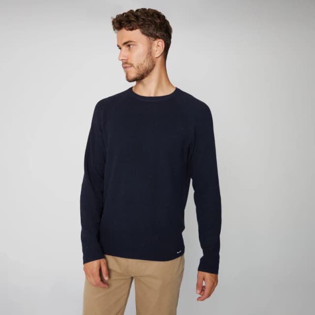Threadbare Crew Neck Knitted Jumper - Blue Blue 2XL