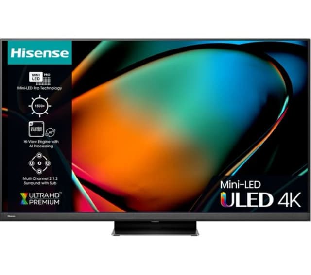 Hisense 55" 55U86KQTUK Smart 4K Ultra HD Mini LED TV