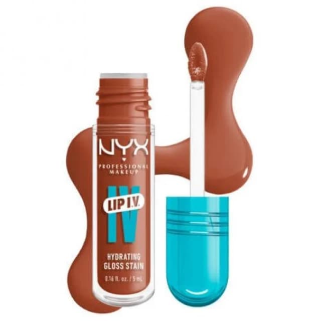 NYX Professional Makeup Lip IV Hydrating Gloss Stain (Various Shades) - Caramel Drip