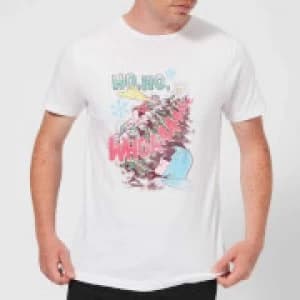 DC Ho Ho Whoaaaaaaa Mens Christmas T-Shirt - White