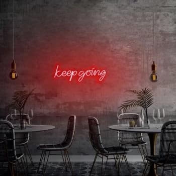 Keep Going - Red Red Wall Lamp