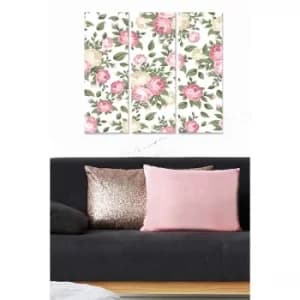 MDF18198083 Multicolor Decorative MDF Painting (3 Pieces)