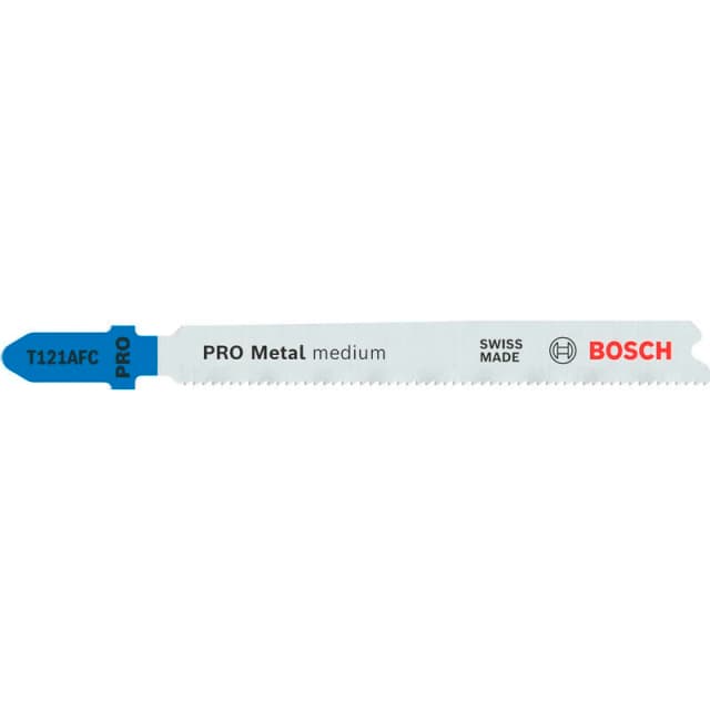 Bosch PRO T121 AFC Medium Metal Cutting Jigsaw Blade 2608655107 Qty: Pack of 25