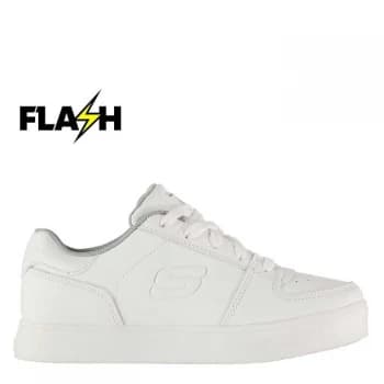 Skechers Light Up Junior Trainers - White