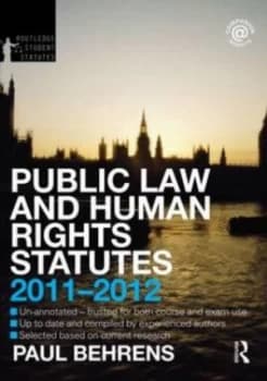 Public Law and Human Rights Statutes 2011-2012 by Philip Jones Paperback