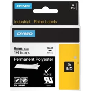 Dymo 1805434 24mm Black On Metallic