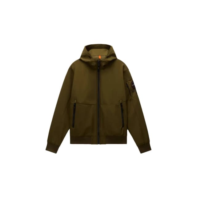 Hooded sweatshirt Napapijri Melville Vert Male S