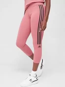 adidas Technical Cotton 7/8 Leggings - Light Red, Light Red, Size 2XL, Women