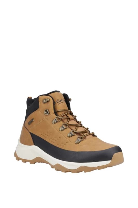 Cotswold Mens Ryeford Waterproof Walking Ankle Boots - UK 12 Brown male GDE2808TAN12