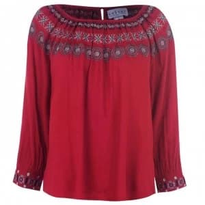 Velvet Nove Top - Red