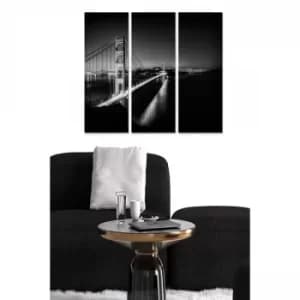 MDF2056465 Multicolor Decorative MDF Painting (3 Pieces)