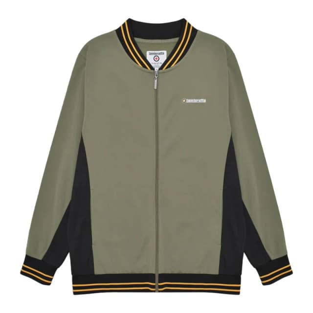 Lambretta Lambretta Men Vintage Track Jacket in Light Khaki Size: Small Light Khaki S Male 5063703659505