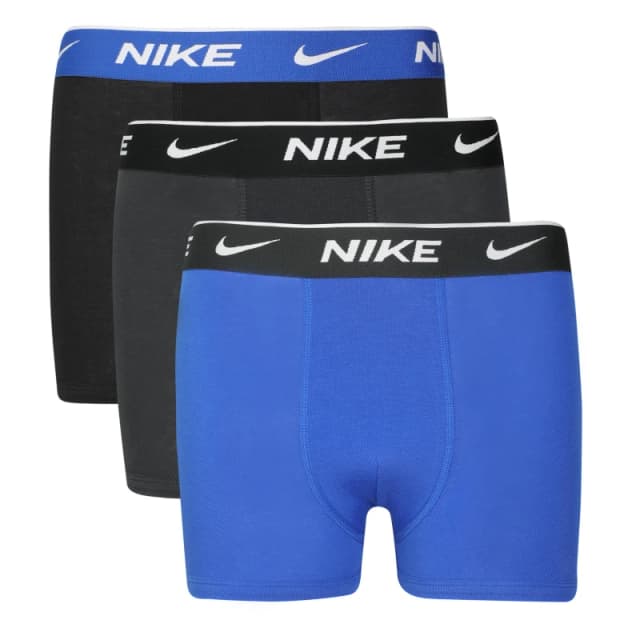 Nike Cotton Boxer Brief 3 Pack Boys Black/Blue male 9-10