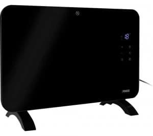 PRINCESS 341000 Smart Glass Panel Heater - Black