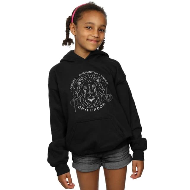 Harry Potter Gryffindor Seal Hoodie Black female