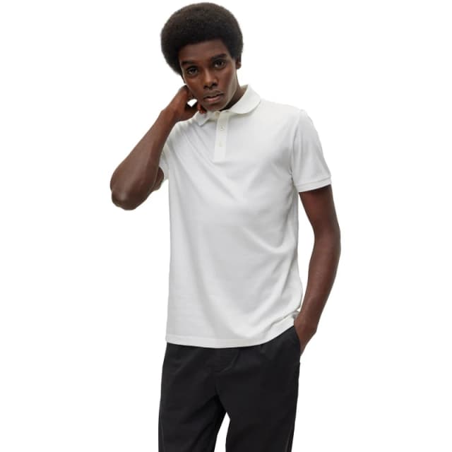 Boss Mens T Perry Short Sleeve Polo Shirt White male S