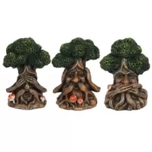 Set 3 of Green Man Figures