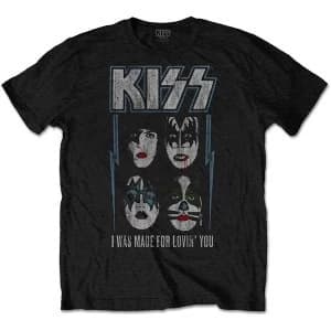KISS - Made For Lovin' You Mens Large T-Shirt - Black