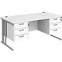 Dams International Desk MCM16P33SWH 1,600 x 800 x 725 mm