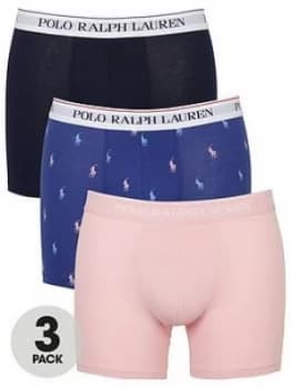 Polo Ralph Lauren 3 Pack Of Boxer Briefs - Navy/Pink