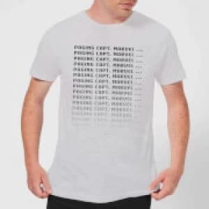 Captain Marvel Paging Mens T-Shirt - Grey - 3XL