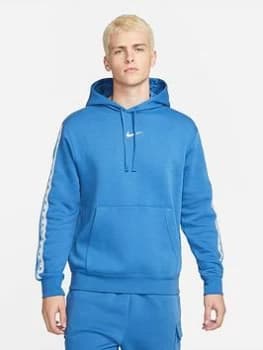 Nike NSW Repeat Fleece Pullover Hoodie - Blue Size M, Men