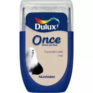 Dulux Once Caramel Latte Matt Emulsion Paint 30ml