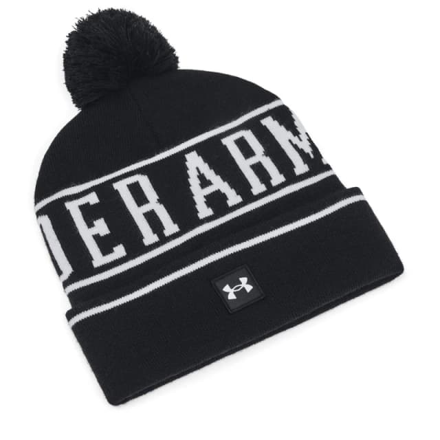 Under Armour Under Armour M Halftime Pom Beanie Beany Unisex Adults Black/White unisex Mens