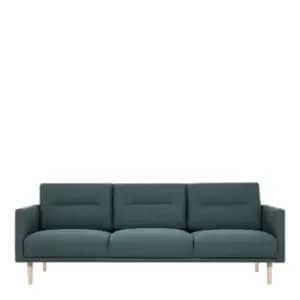 Larvik 3 Seater Sofa Dark Green Oak Effect Legs