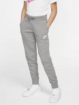 Nike Kids NSW PE Pants - Grey/White, Size L, 12-13 Years, Women