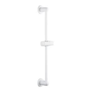 BQ White Shower Riser Rail